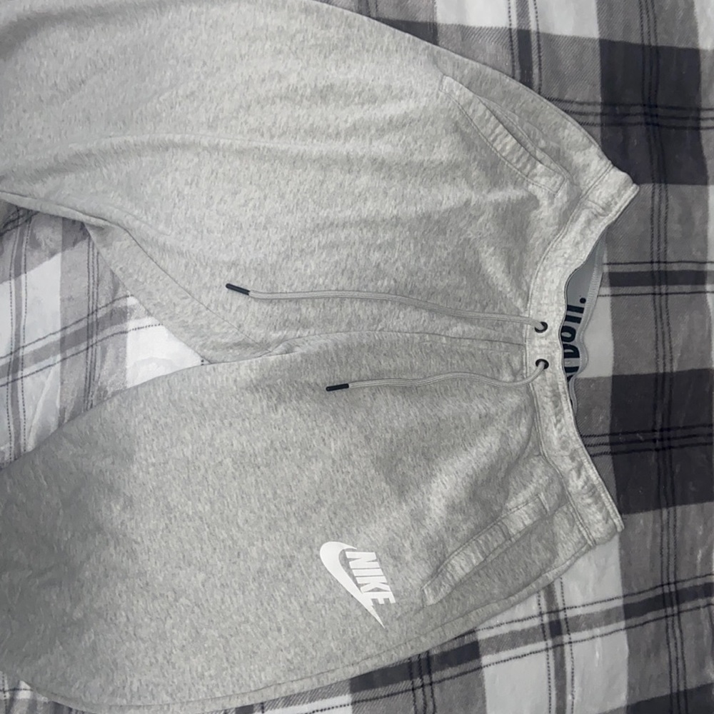 Nike light grey sweats, size L